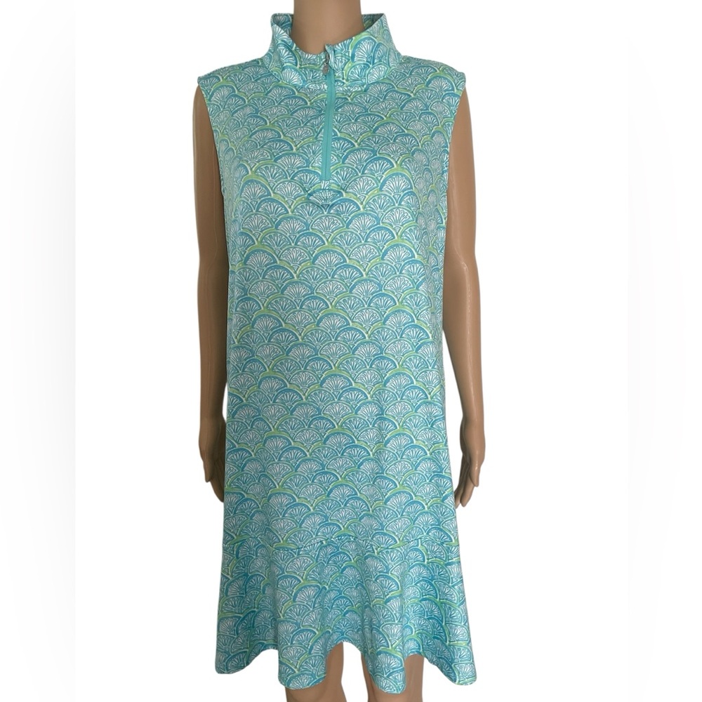 Caribbean Joe Blue and Green Swim Coverup